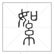 说文解字篆书絮字